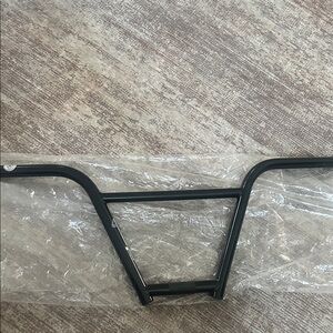 FIT BMX 4FIT HANDLEBAR BLACK RAW 4 PIECE CHROMOLY MADE IN USA